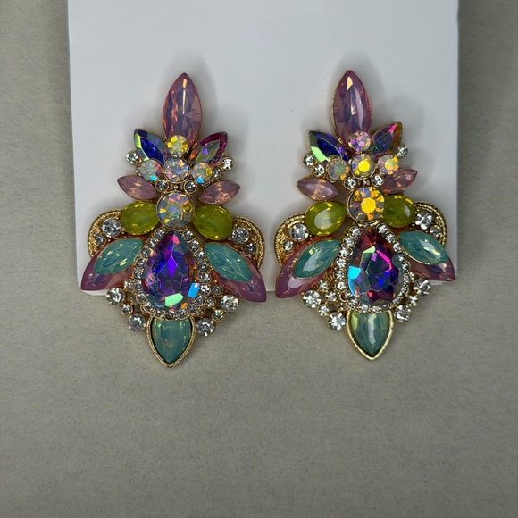 Jewelry - Chandelier Multicolor Statement Earrings